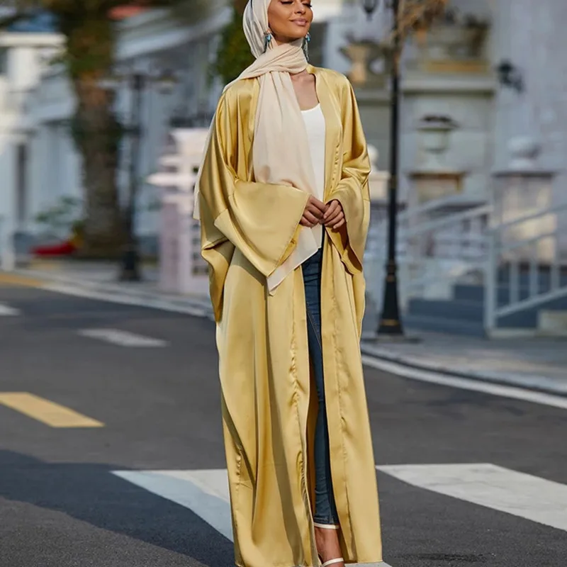 Кафтан марокканская абайя с рукавом летучая мышь женское кимоно из Дубая