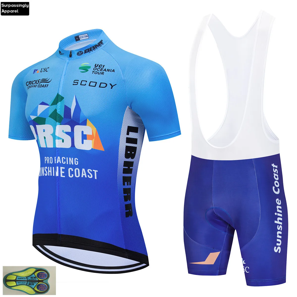 Мужской комплект из трикотажа и велосипедных шортов синяя велосипедная кофта с