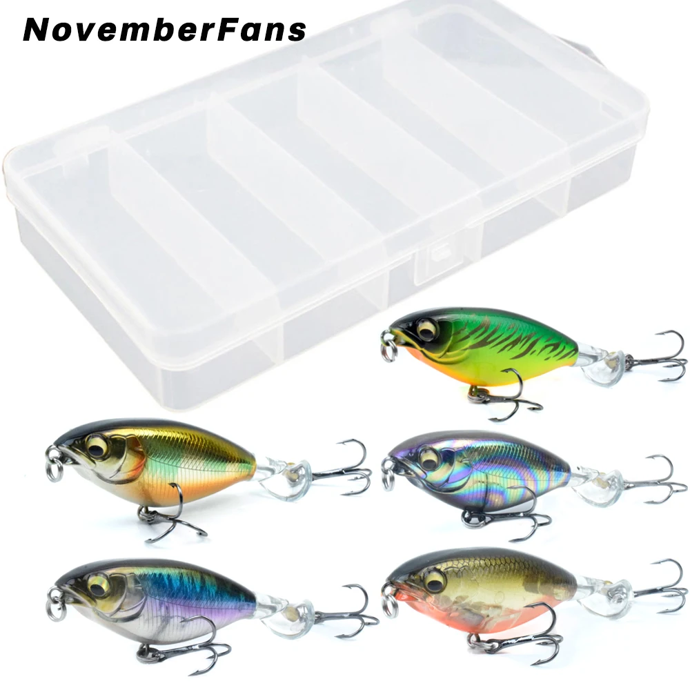 

Качественные топовые приманки NovemberFans 5 шт./кор., 7,5 см, 9 см, мягкий поворотный хвост, твердый корпус, Поппер, воблеры, искусственная рыболовная приманка, Снасть