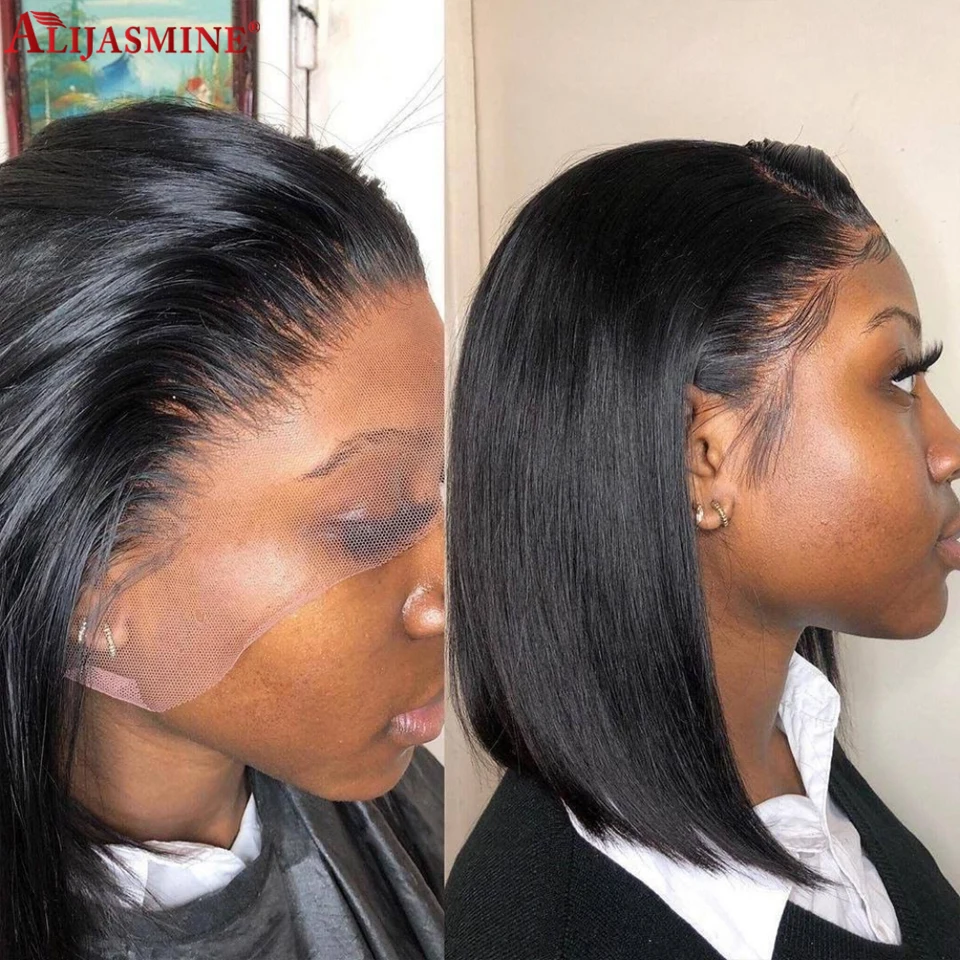 13х4 струйный Черный #1 150 синтетический парик для черных женщин цвет # 1B