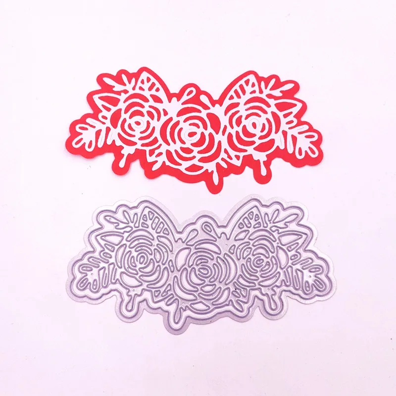 OLOEY новинка 2020 года трафареты для резки металла в виде цветов рукоделия высечки