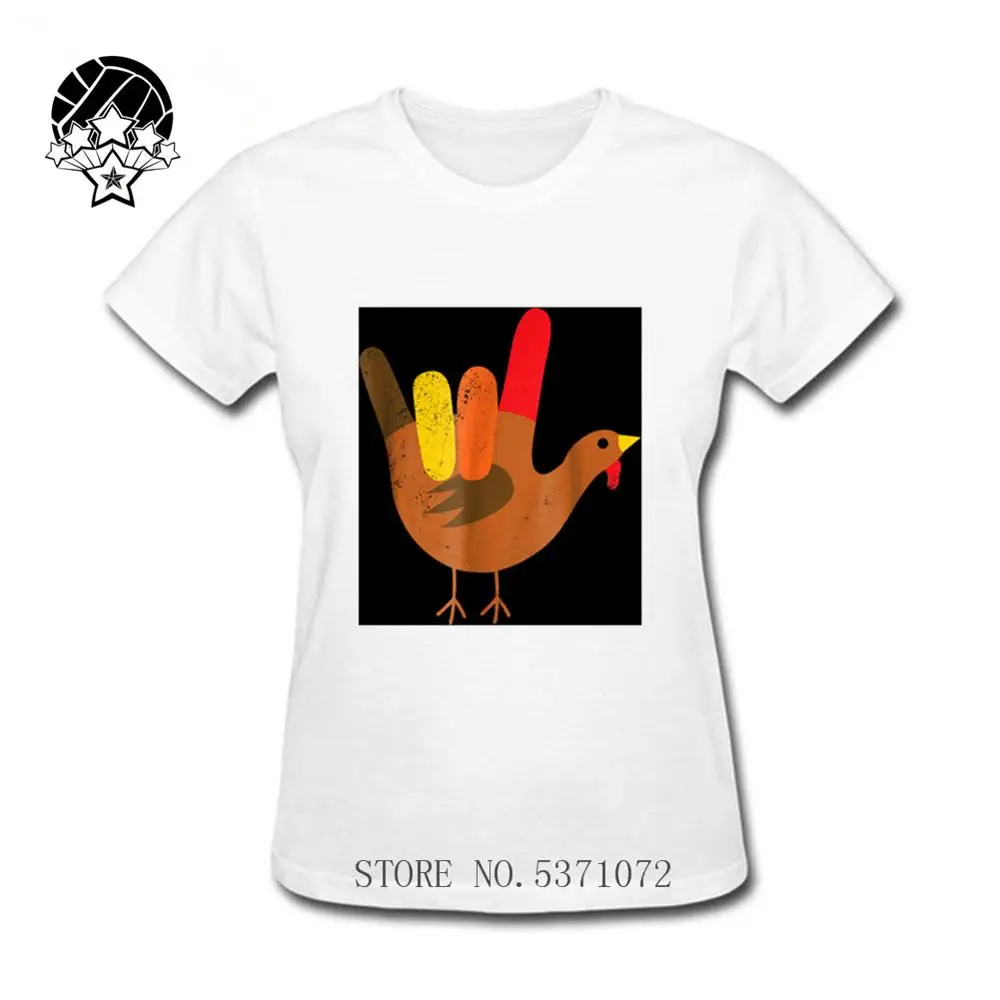 Американский язык жестов я люблю тебя День Благодарения Турция леди футболка