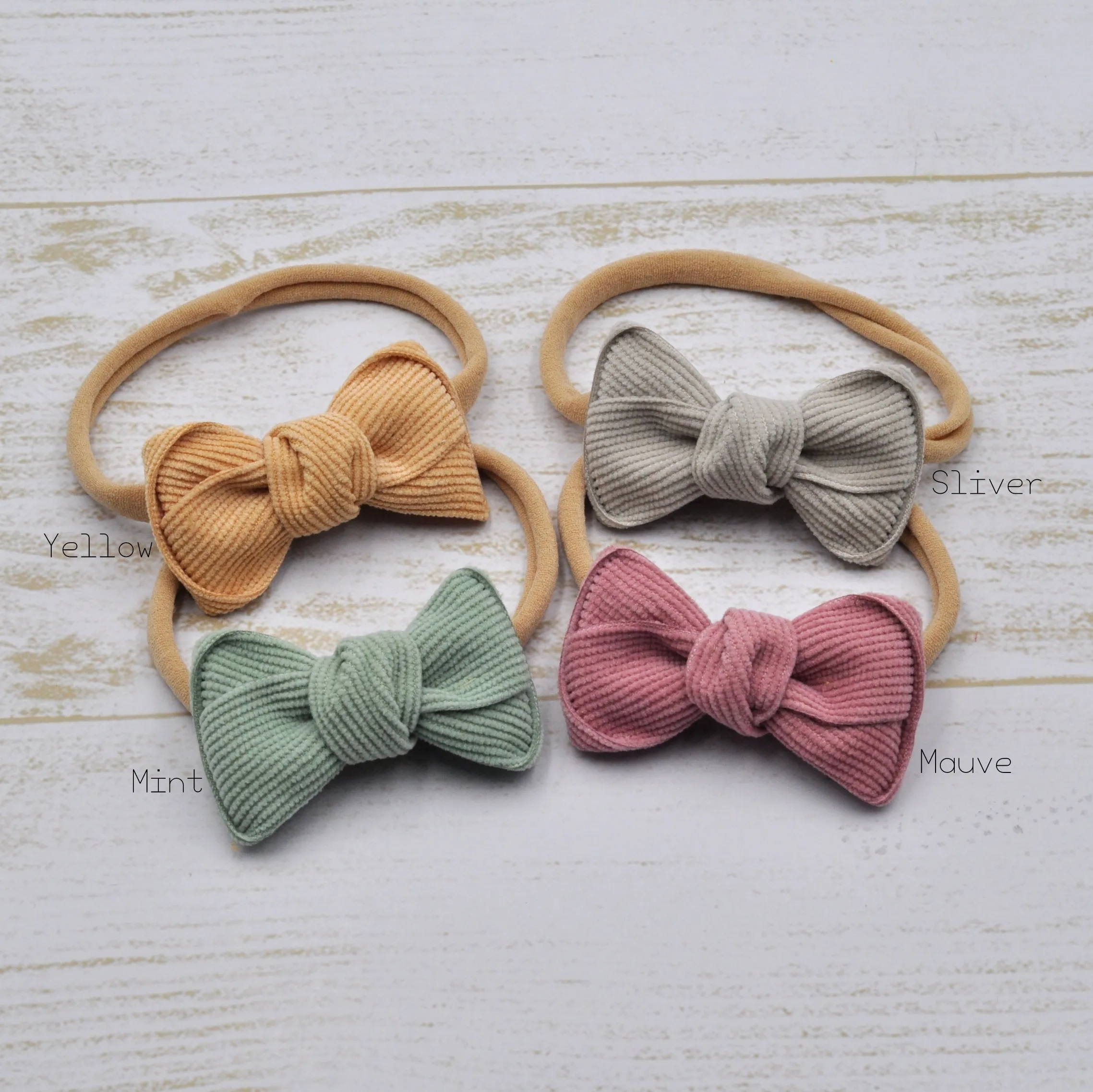 Повязка на голову Вельветовая с бантом для новорожденных 20 шт./лот 2 3 дюйма |