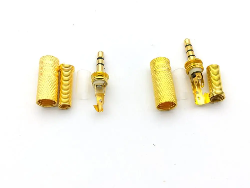 100 шт. новые золотые пластины 3 5 мм моно стерео 4-полюсный разъем аудио разъемы |