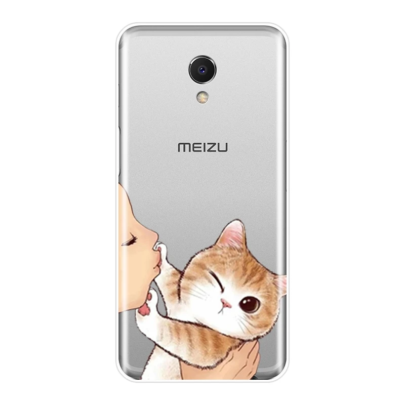 Чехол для телефона Meizu M6 M6S M6T M5 M5C M5S M3 M3S M2 чехол силиконовый поцелуй кошки