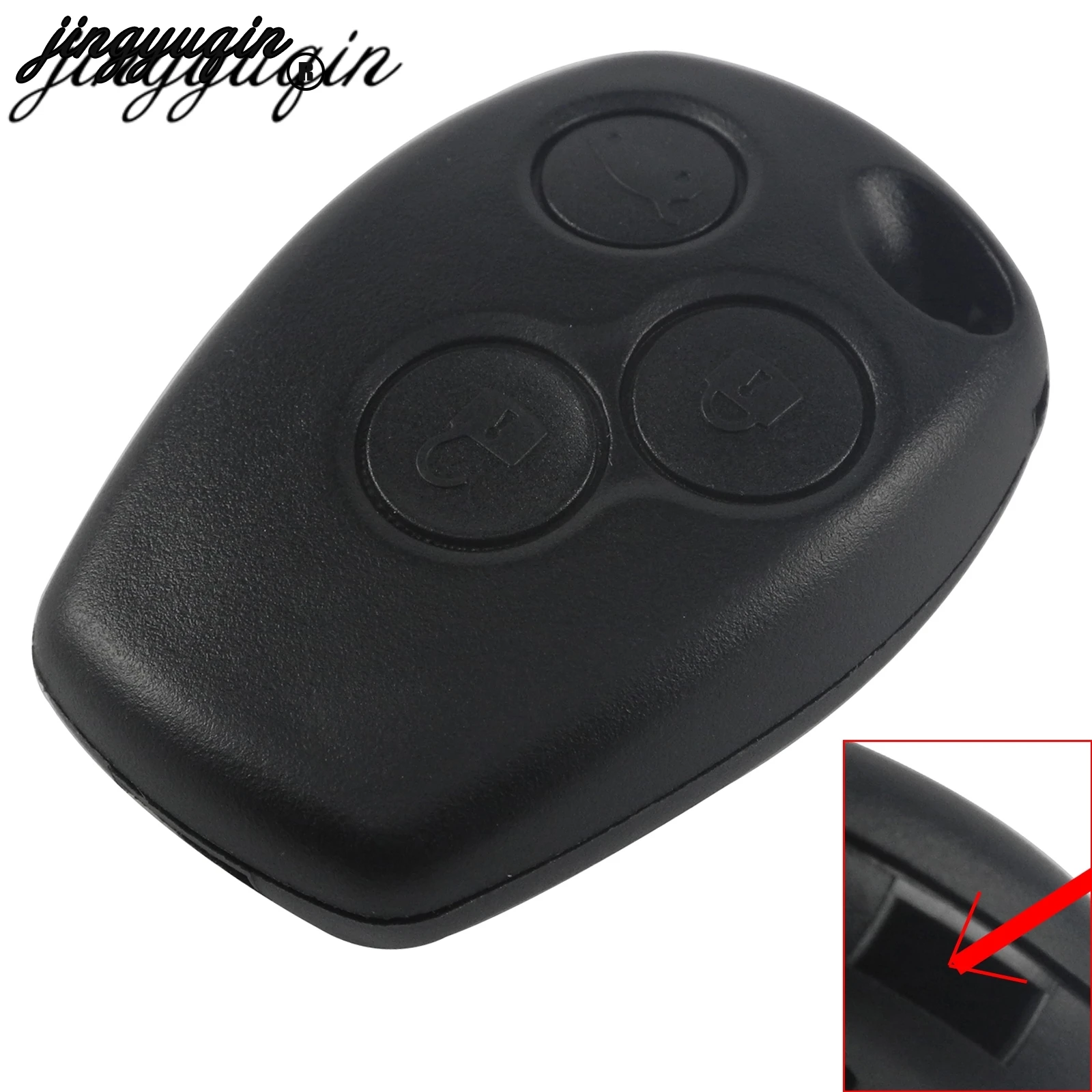 Jingyuqin 3 кнопки чехол для дистанционного ключа автомобиля Fob Renault Dacia Modus Laguna Megane