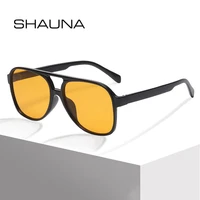 shauna retro double bridges pilot women sunglasses fashion gradient eyewear men candy color shades uv400 trending sun glasses