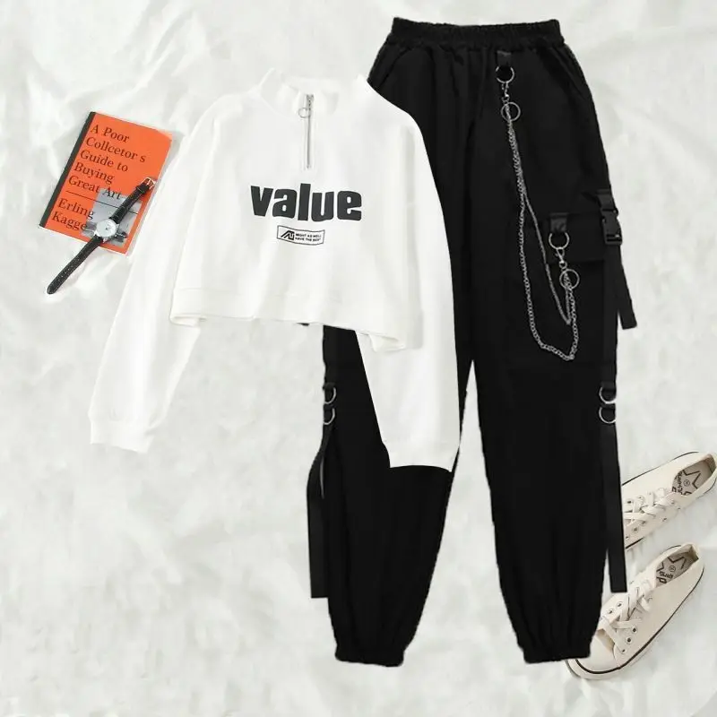 Брюки-султанки Y2k женские с карманами модные спортивные штаны в стиле панк