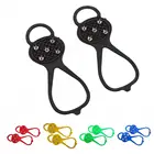 Ледоходы с 5 зубьями, шипы, скобы для женщин и мужчин, Нескользящие Ледоходы зимние шипы, покрытие для обуви для альпинизма, походов