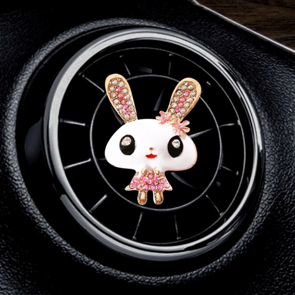 Car Rabbit Shape Air Conditioning Outlet Perfume Clip Freshener Auto Interior Display Decoration Buckle Seat | Автомобили и