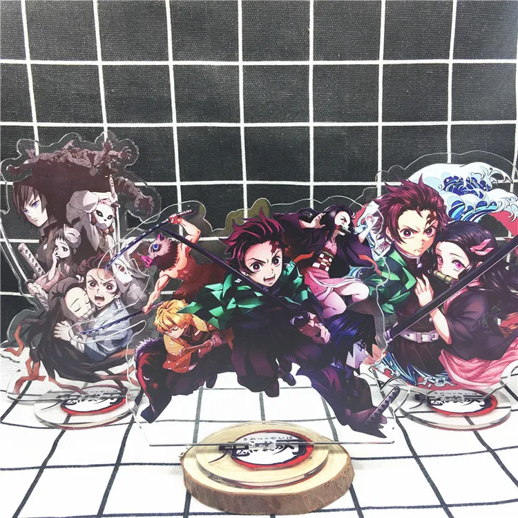 Аниме демон убийца Kimetsu no Yaiba брелок Kamado Tanjirou Hashibira Inosuke Tomioka Giyuu милый забавный мультфильм акриловый брелок