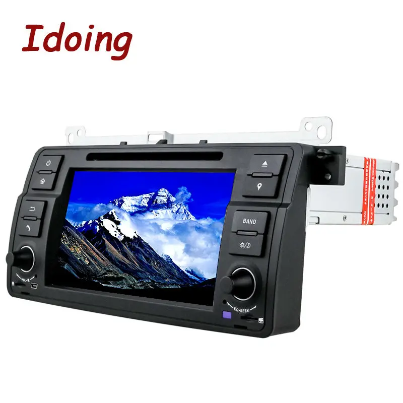 Рулевое колесо Idoing 1Din для BMW E46/320/325 Android 7 1 Автомобильный мультимедийный видео