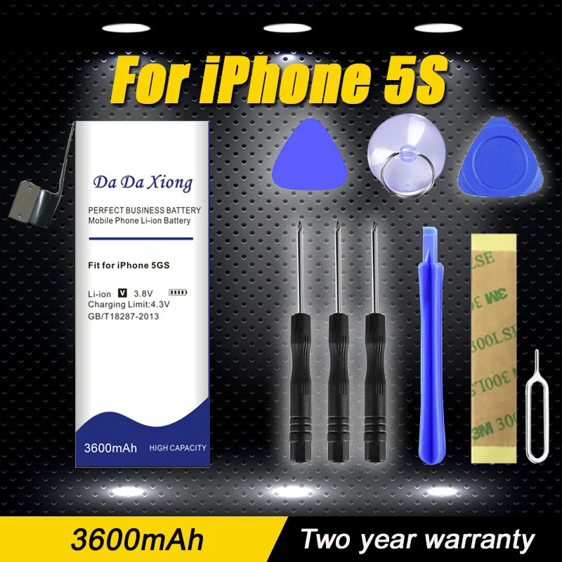 DaDaXiong 3600mAh для iPhone 5S аккумулятор 5C + Бесплатные инструменты | Мобильные телефоны и