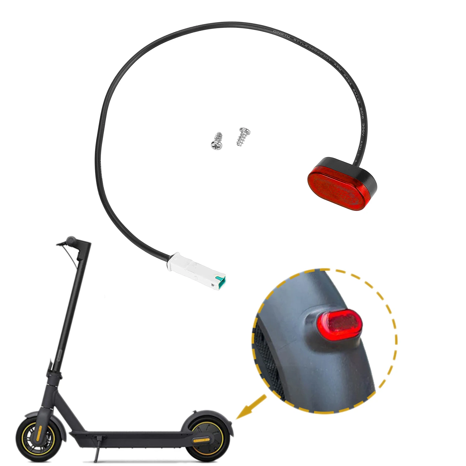 

Задние фонари для скутера G30 Max с винтами, оригинальный задний фонарь для электроскутера MAX G30, предупреждающие аксессуары