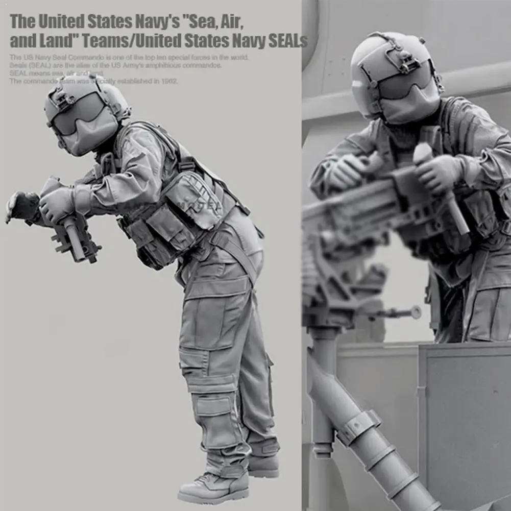 1/35 модельные наборы солдат вертолет Экипаж белая модель ручной работы орнамент