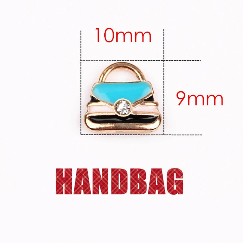 

20Pcs/lot Handbag Floating Charms Hand-made DIY for Glass Lockets