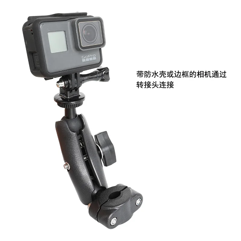 Велосипедный Мотоцикл Руль заднего зеркала крепление рельса для Gopro Hero7 6 5 4 SJCAM Yi 4K eken go pro держатель для Крепления Ram аксессуары