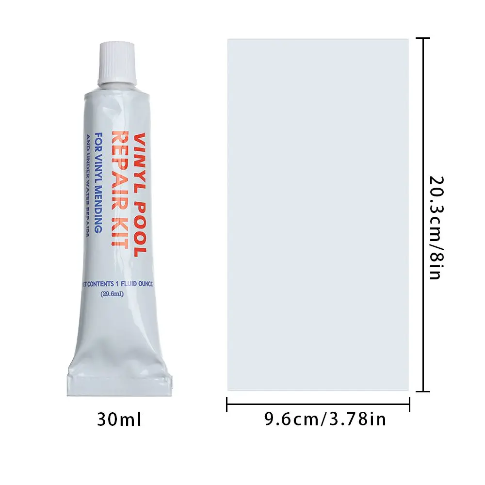 Поливинилхлоридный пластырь для ремонта проколов набор плавания клей надувных