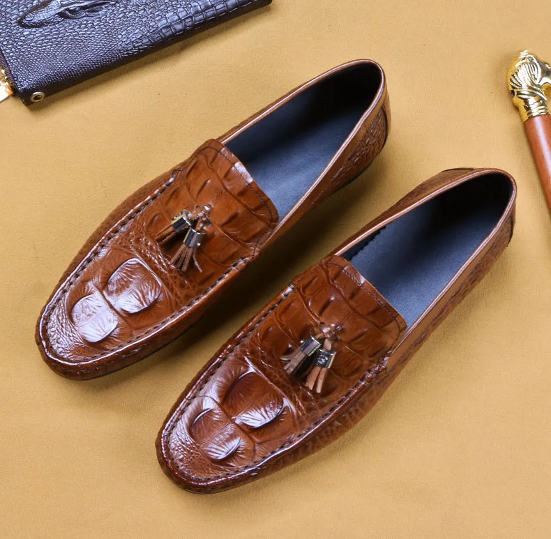 Мужские кожаные туфли с кисточками Деловые модельные брендовые Bullock из