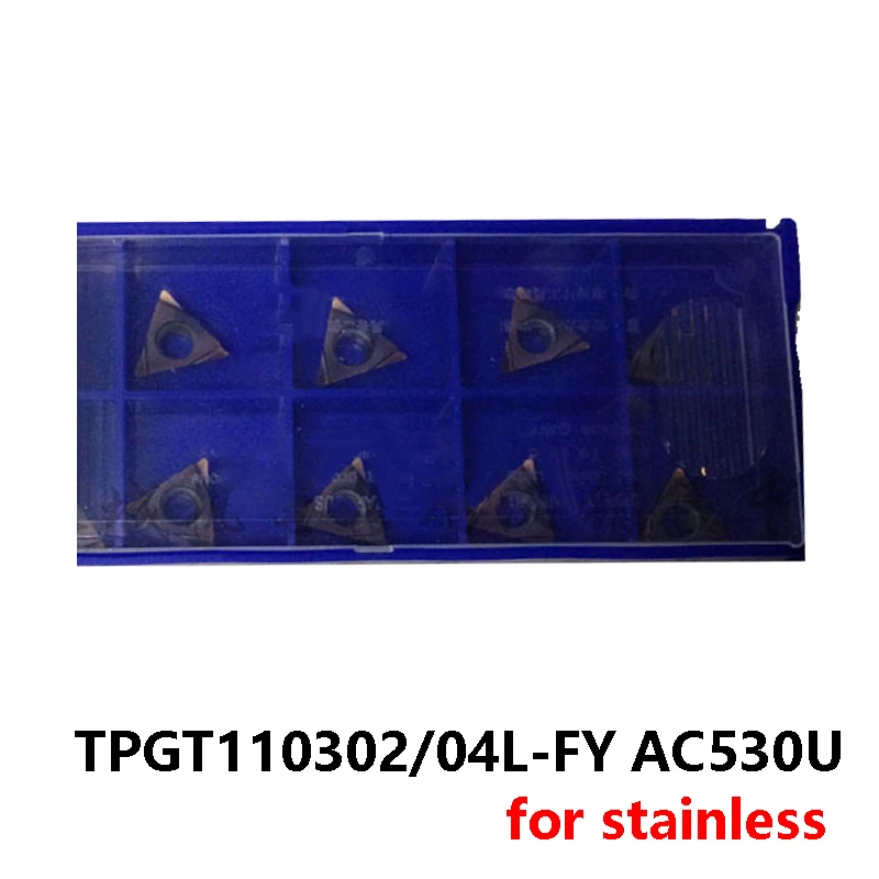 

Original TPGT 110302 110304 TPGT110302L-FY TPGT110304L-FY AC530U Carbide Inserts Lathe Tool Tunring Tool TPGT110302 TPGT110304