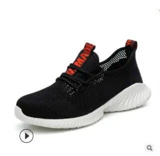 safety shoes 10 Дышащая защитная обувь со стальным носом для мужчин, легкие летние, не разбивающиеся, для пирсинга, для работы, тонкие сетчатые кроссовки для мужчин и wo мужчин - Цвет: safety shoes 10