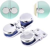 zinc alloy glass fix clamps 6 12mm glasplate bilateral clip door hinge for cupboard cabinet connection holder furniture hardware