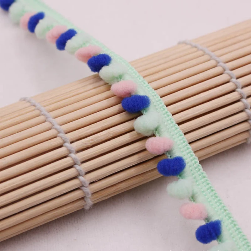 Неоновый шарик отделка 10 мм помпон кружевной шар тесьма кружевная бахрома ленты