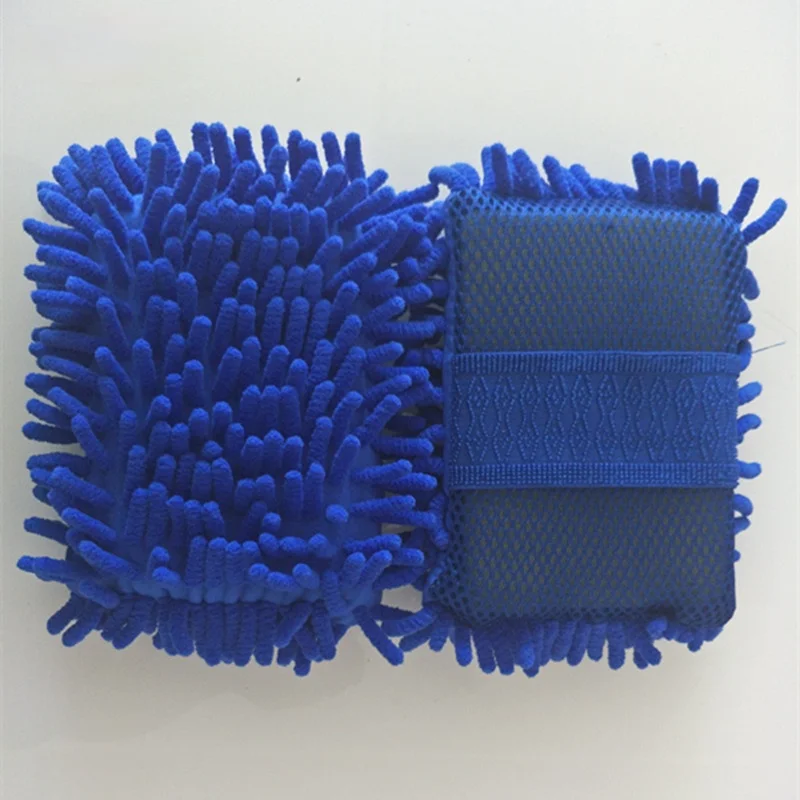 

3PCS Waterproof One-sided Double-sided Coral Velvet Gloves Car Cleaning Tools Automotive Supplies Car Wash Gloves