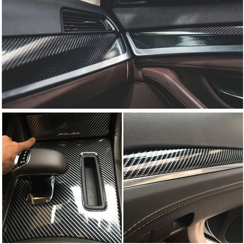 Автомобильные наклейки 5D из углеродного волокна для BMW G30 E39 E90 E60 E36 F30 F10 E34 E30 Mini Cooper