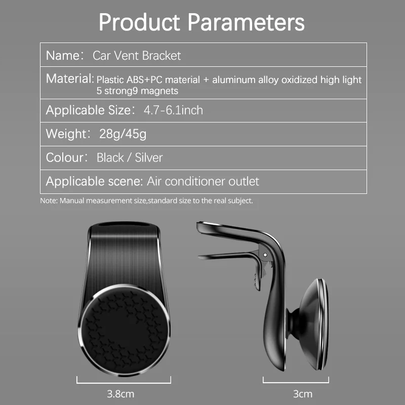 

ANMONE Universal Magnetic Car Phone Holder For Mobile Phone Support Phone Mount Stand For Tablets and Smartphones