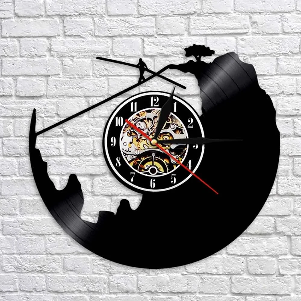 

Настенные часы с проволочной виниловой пластиной, тихие без тикания, для экстремальных видов спорта, с пластиной LP, для ходьбы и ходьбы