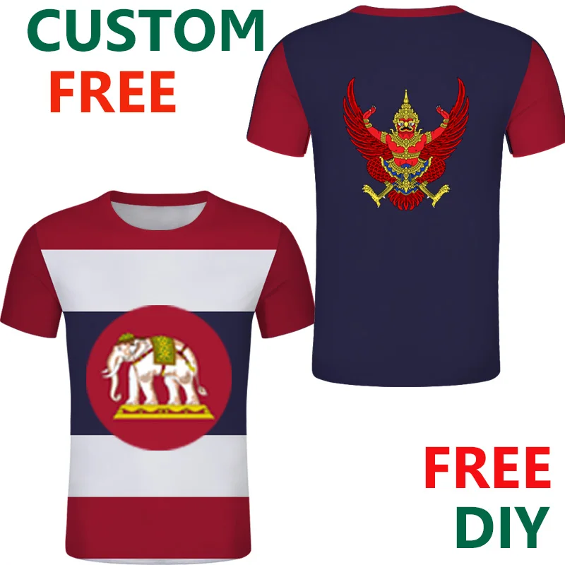 Футболка с тайским флагом летняя мужская футболка на заказ тайские футболки