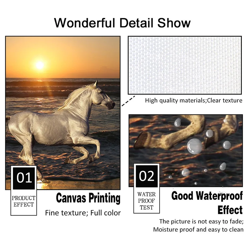 

Running Horse Canvas Paintings For Bed Room Wall Art Prints Sunset Landscape Animals Posters And Prints Home Wall Decoration