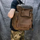 Мужской рюкзак из натуральной кожи 2020, большой вместительный дорожный рюкзак для ноутбука 15,6 дюйма, школьная сумка из воловьей кожи, дорожный рюкзак, мужская сумка