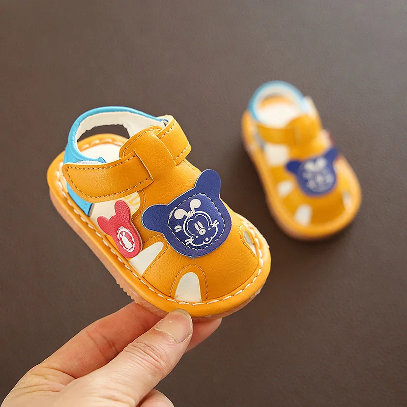 Сандалии Детские с мягкой подошвой для мальчиков и девочек модные пляжные