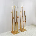 10 шт. Металлический Подсвечник Цветочная Ваза свадебный стол канделябр в центр стола стойка дорожный свинцовый декор для вечеринки