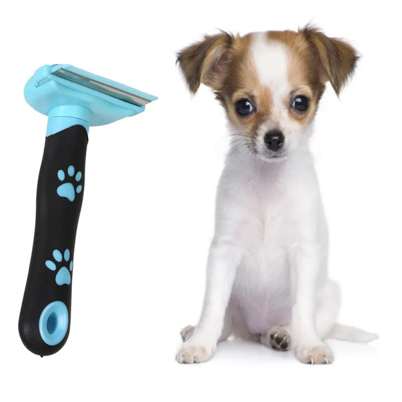 

Расческа для вычесывания собак и кошек, щетка для груминга собак и кошек, плавающая, с длинными волосами, защита от узлов