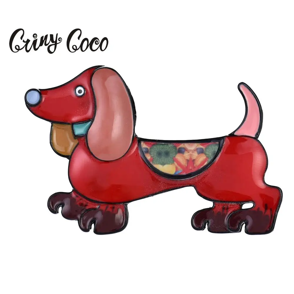 Cring Coco 2019 Детские Мультяшные животные милые броши в форме собаки для одежды