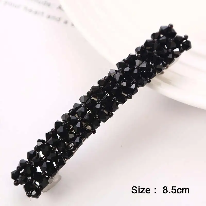 

Korean Zircon 6 Colors 1PC 2019 New Arrival Rhinestone Barrettes Hair Clips Hair Accessories Elegant Hairpins Hairgrips Crystal