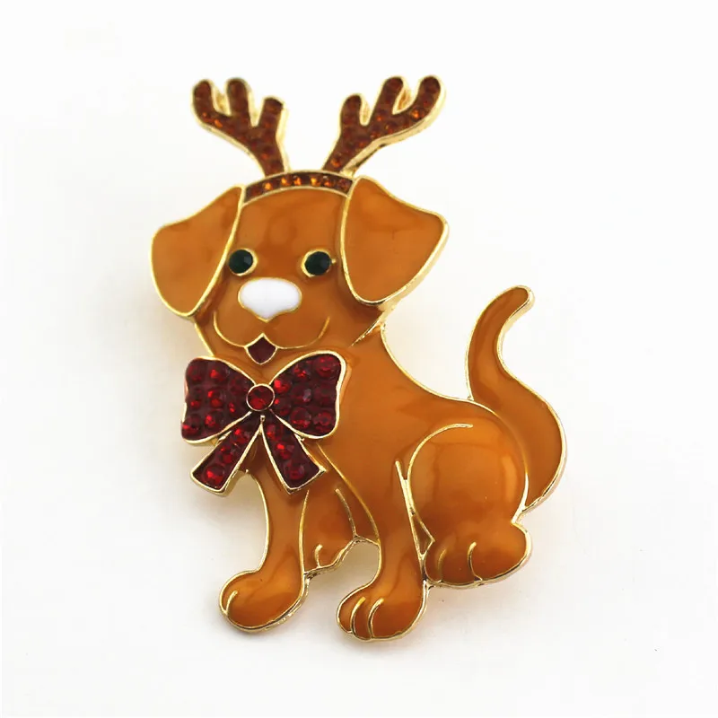Customized Christmas gifts 2020 new dog brooch corsage clothing accessories women | Украшения и аксессуары