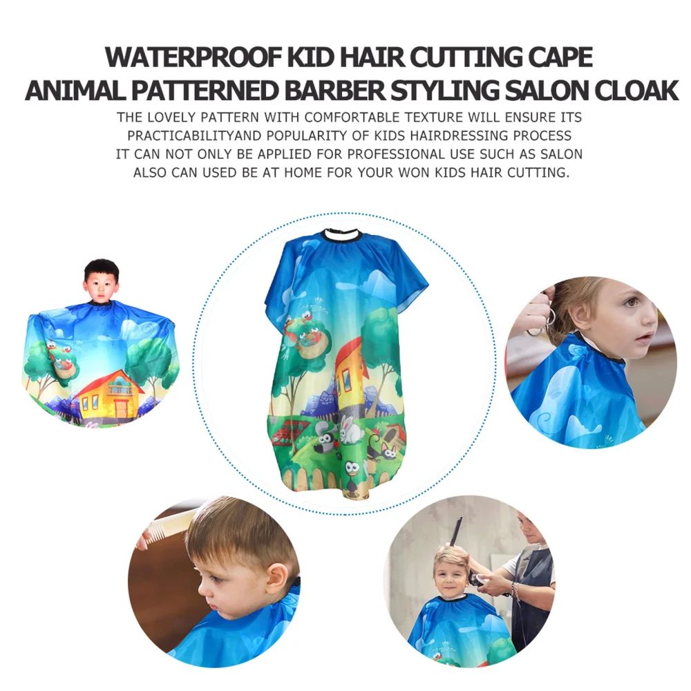 

2Pcs Child Hairdressing Capes Professional Salon Home Kids Haircut Capes