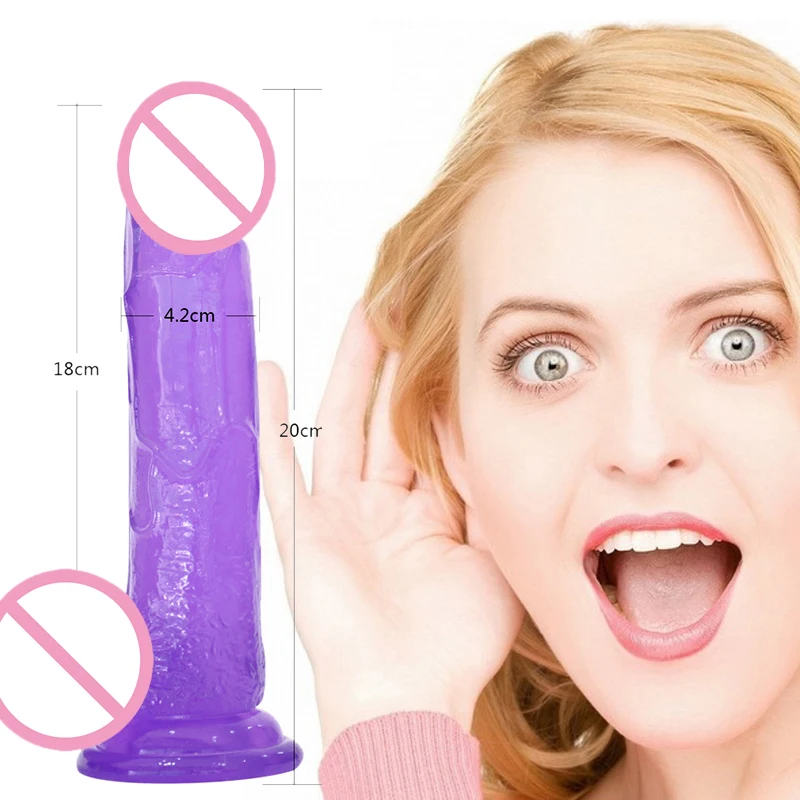 Мягкий реалистичный фаллоимитатор с присоской большой искусственный пенис для