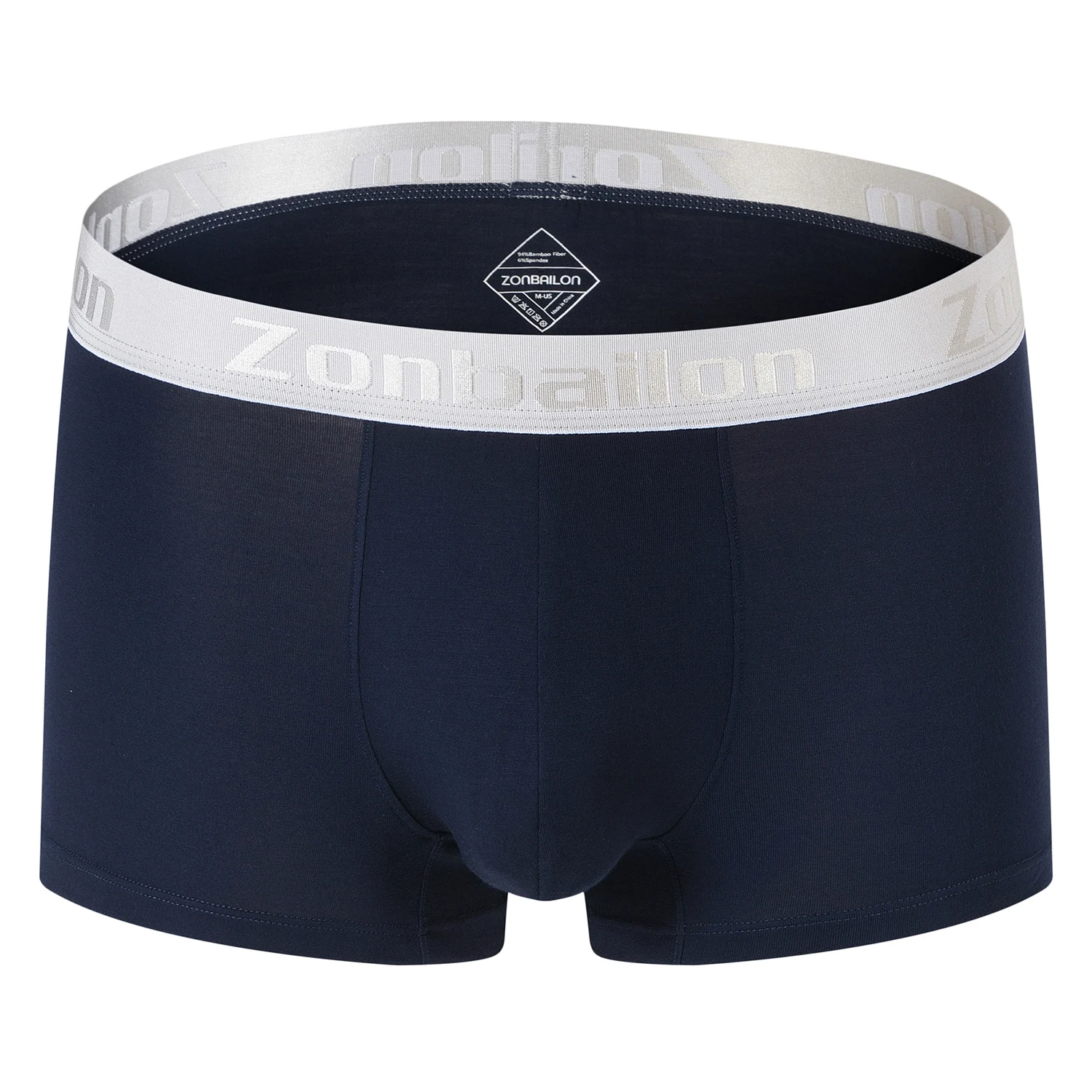 

Men Short Men's Boxer Briefs Comfortable Breathable Bamboo Underwear Solid