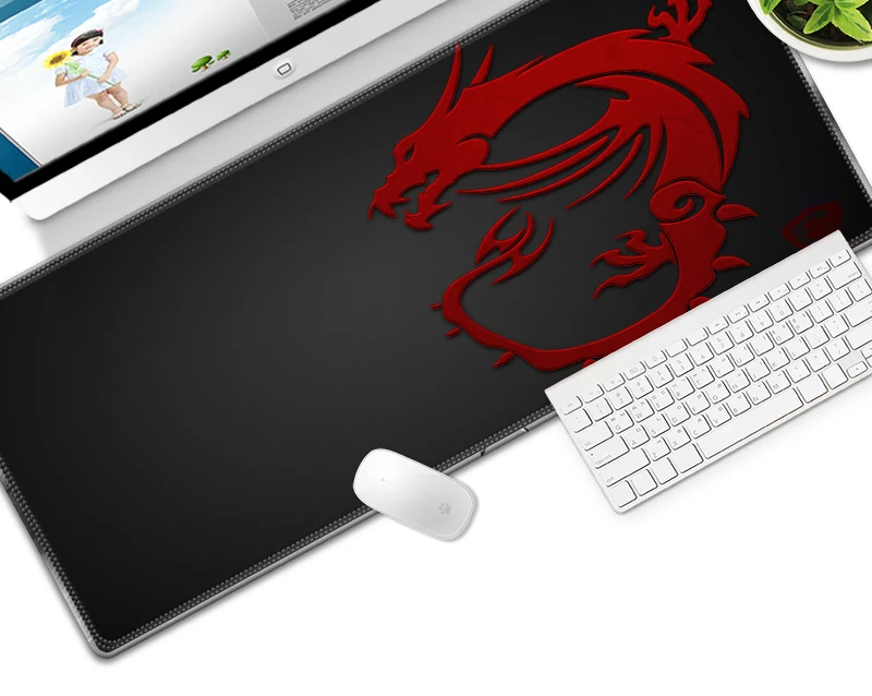 700*300 мм серия Red Dragon высокоскоростной большой игровой коврик для мыши, клавиатуры, Противоскользящий коврик для компьютерной мыши из натурального каучука