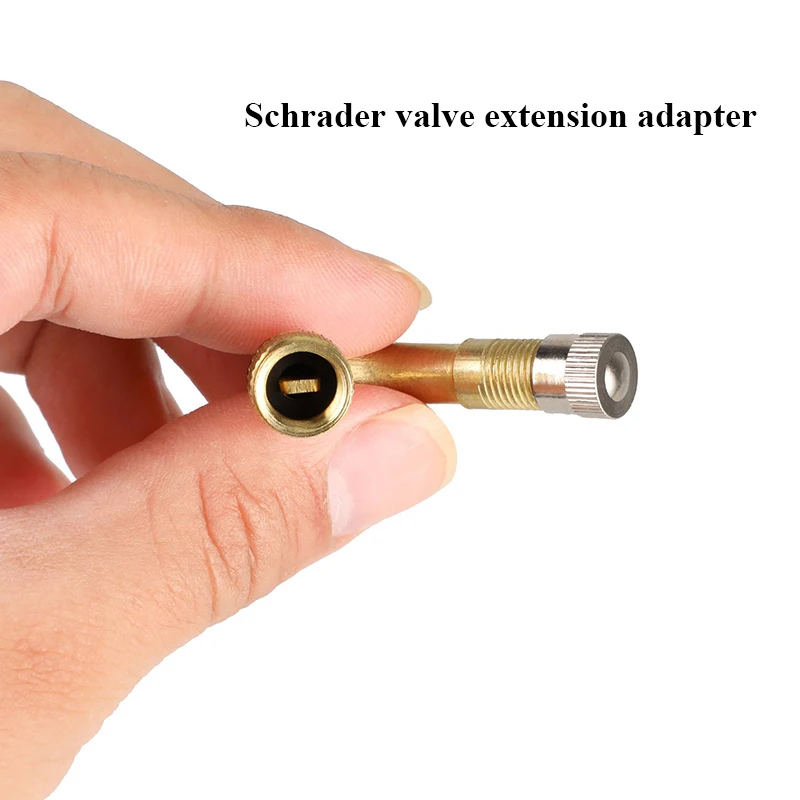 Air Tyre Valve Tire Valve Stem Extenders Extension Adapter 45/90/135 Degree Angle Brass for Car Truck Motorcycle Electric car
