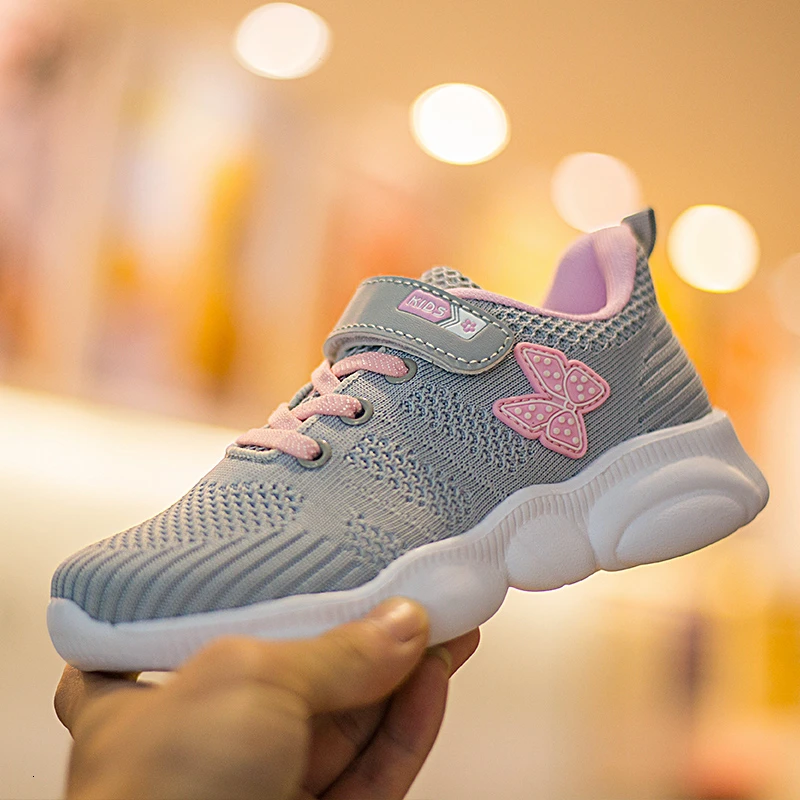 Туфли детские для девочек красивые кроссовки спортивная обувь принцессы с