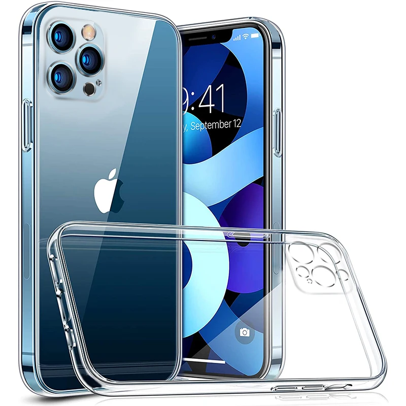 Роскошный защитный чехол для объектива телефона iPhone 12 11 Pro Max XR прозрачный