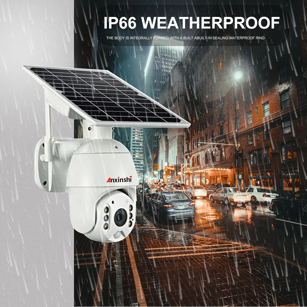 

2MP WIFI camera with solar panel outdoor monitoring 1080P HD CCTV camera two-way voice intrusion alarm long standby