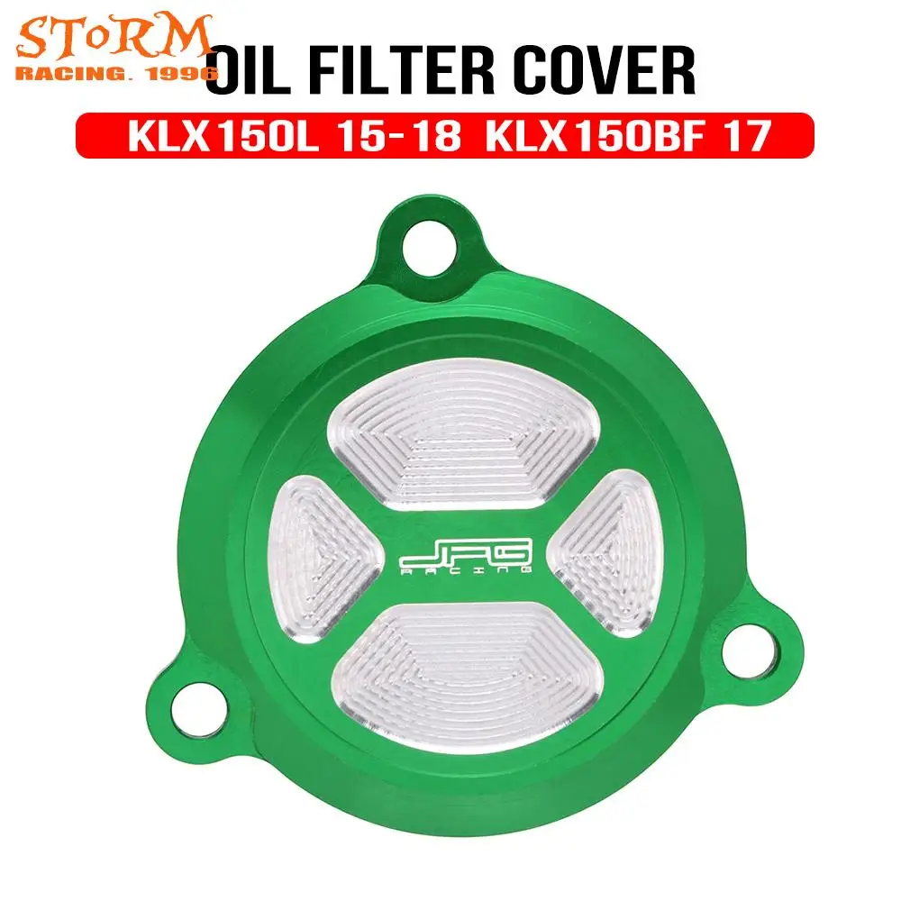 

Крышка масляного фильтра двигателя CNC для KAWASAKI KLX125 D-TRACKER125 KLX150L KLX150BF KLX150S KLX 125 150 2009-2018