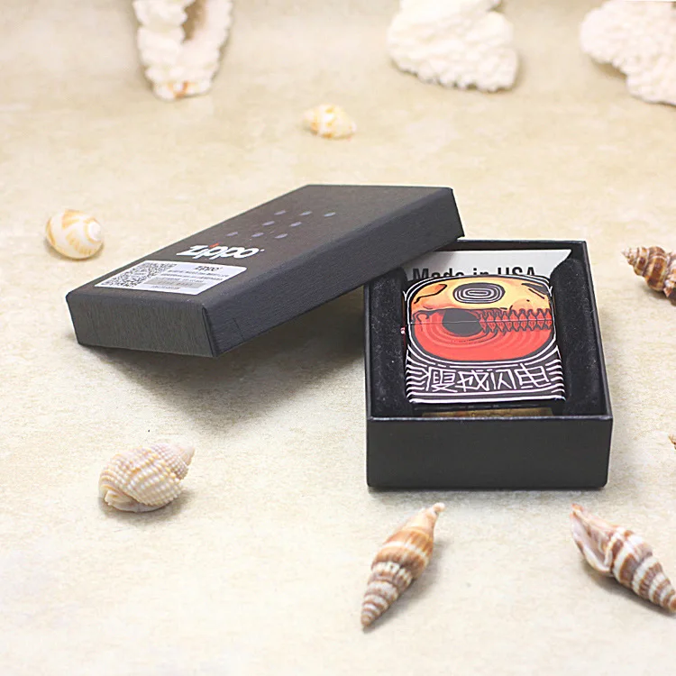 

Genuine Zippo oil lighter copper windproof As thin as lightning cigarette Kerosene lighters Gift With anti-counterfeiting code